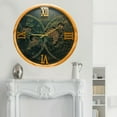 thumbnail image 6 of THE GEARS CLOCK Wall Clock with Real Moving Gears PO-LI_ 24 in Round WOOD-BLACK, 6 of 17
