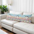 thumbnail image 2 of Easter Body Pillow Covers 20"x54", Colorful Wooden Grain Easter Bunny Eggs Farmhouse Flower Soft Brushed Microfiber Breathable Throw Pillow Covers, Pillowcase with Zipper for Couch Sofa Bedroom, 2 of 9