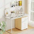 thumbnail image 4 of Costway 48" x 24" Universal Tabletop for Standard & Standing Desk Frame Natural, 4 of 10