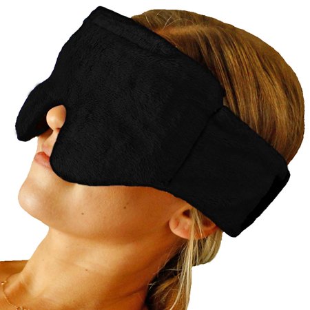 Huggaroo Heated Eye Mask - Cooling Gel Eye Mask - Weighted Sleep Mask