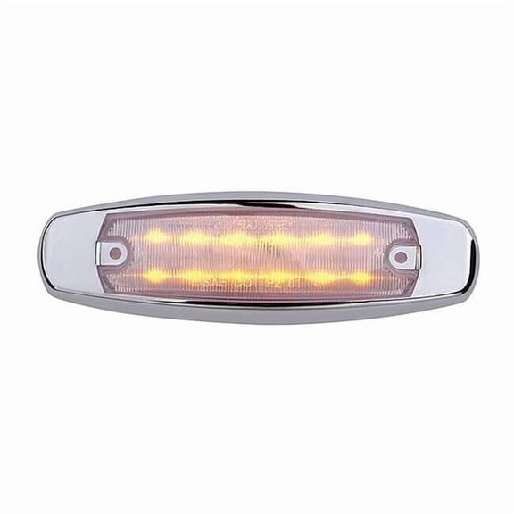 Maxxima Clearance Light, LED, Amber, Oval, 6-1/4 L M20332YCL
