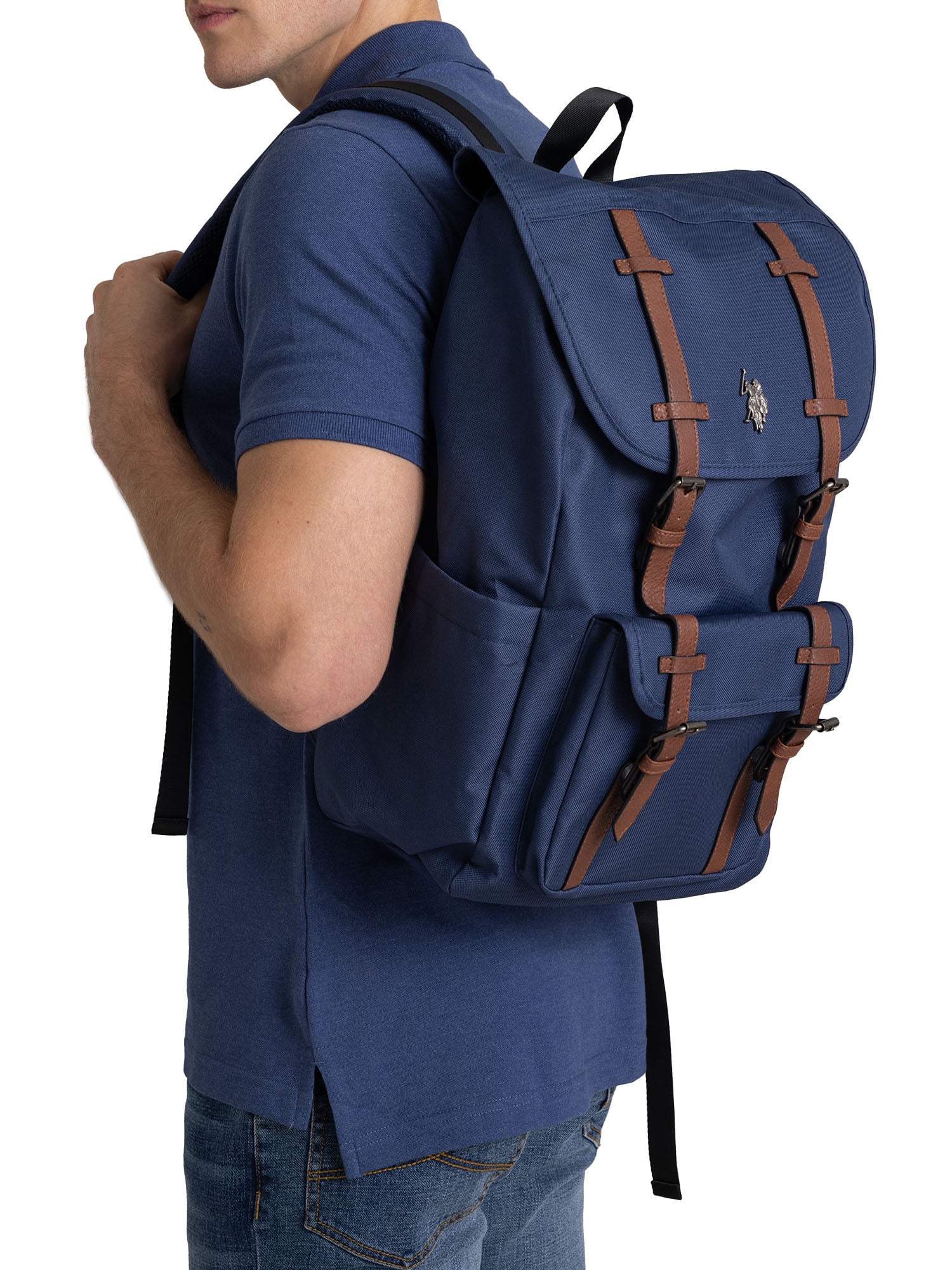 U.S. Polo Assn. Unisex Top Loader Flap Backpack