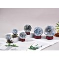 thumbnail image 4 of AMOYSTONE Celestite Geode Ball 1.5-2" | Natural Stone Sphere for Chakra Alignment, Office Energy Enhancement, 4 of 7