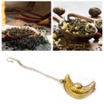 thumbnail image 4 of Lubelski Tea Strainer with Chain Multi-purpose Stainless Steel Cute Moon Shaped Spice Infuser Kitchen Supply, 4 of 8