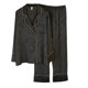thumbnail image 2 of Pijama de seda satinada para hombre, conjunto de pijama de manga larga y pantalón largo, camisón informal, ropa de dormir cómoda, pijama para hombre, 2 of 3