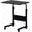 Black, 23.6", variant on BoldGear Sofa Side Table C Shaped End Table with Wheels, Rolling Bedside Laptop Table Snack Table TV Tray, Height Adjustable, Wooden Top & Metal Frame (Black)