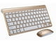 thumbnail image 1 of Combo de teclado inalámbrico y mouse Macarena Dorado, 1 of 3