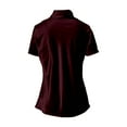 thumbnail image 4 of Womens Fashion Dressy Tops Short Sleeve Cowl Neck Shirts Classy Blouses (Red XL), 4 of 4