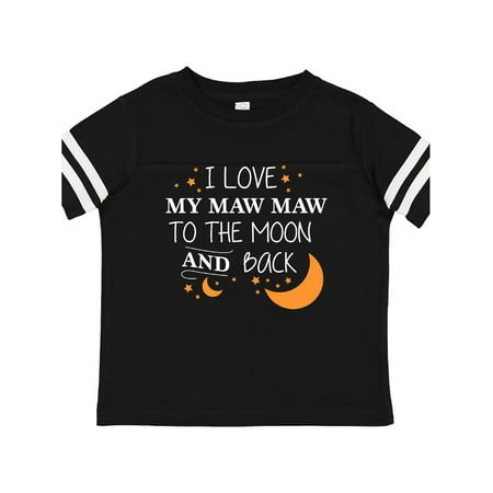 

Inktastic I Love My Maw Maw To The Moon and Back Gift Toddler Boy or Toddler Girl T-Shirt