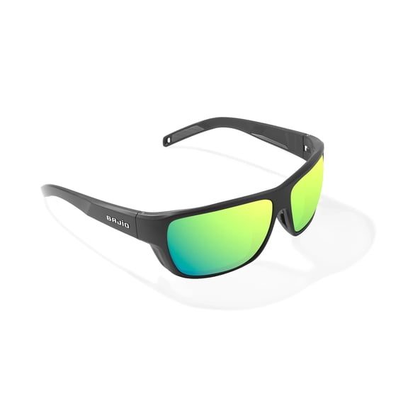 Bajio Sunglasses RIG220112 Rigolets Green Mirror Glass Black Matte