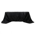 thumbnail image 2 of BalsaCircle 90x156 in Black Metallic Tinsel Polyester Rectangle Tablecloth Party Events Decorations Supplies, 2 of 8