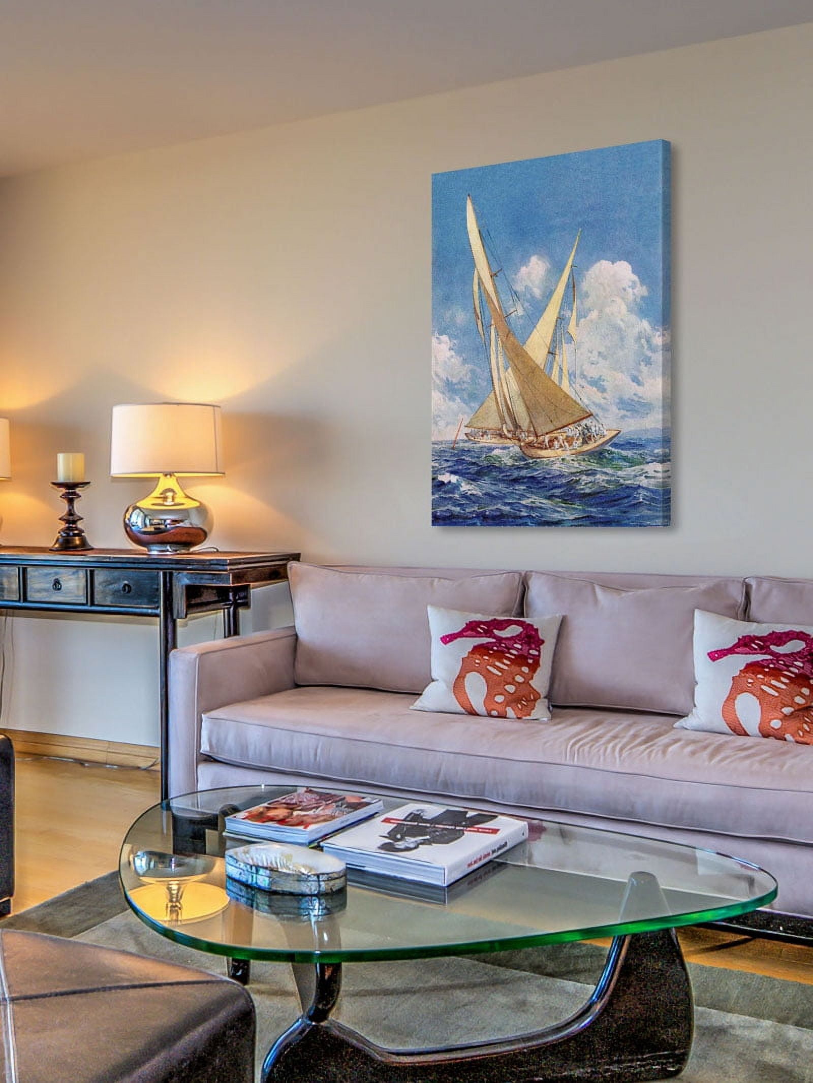 Marmont Hill "Sailboats" Painting Print on Canvas