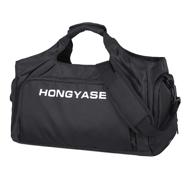 Bolsa de deporte, bolsa de viaje para hombres y mujeres, bolsa de deporte con compartimento para zapatos y compartimento para artículos húmedos, bolsa de fitness ligera e impermeable con múltiples