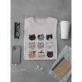 thumbnail image 3 of Cute Funny Cat Faces T-Shirt Men -Image by Shutterstock, Male XX-Large, 3 of 4