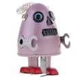 thumbnail image 1 of Retro Viento Robusto Modelo Mecánico Caminar Robot Relojes Forma de Huevo Decoración Adultos Regalos Hierro Rosa 9,5 Cm perfke Robot de viento, 1 of 8