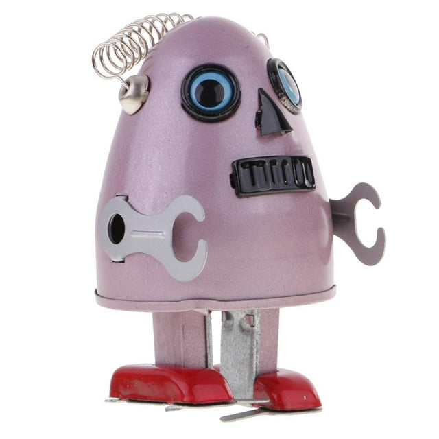 Precioso Coleccionable de Juguete con Forma de Huevo Enrollado con Robot con Llave para Niños, Color Rosa