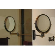 Elegant Bronze Make up Mirror Strong 7x for Makeup, A Magnificent 8 Bronze Reversible Magnification Mirror By ChiSupply