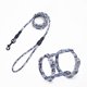 thumbnail image 1 of Arnés de correa para gato Arnés ajustable para gato y correa de cuerda para caminar con seguridad para gatitos (azul marino, S), 1 of 5