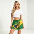 thumbnail image 5 of Women's Football Graphic T-Shirt, Women's Casual Loose Fit Printed Shorts with Pockets - Elastic Waist Drawstring Summer Shorts for Soccer Tournament 2026 Green Size: M, 5 of 5