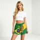 thumbnail image 5 of Women's Football Graphic T-Shirt, Women's Casual Loose Fit Printed Shorts with Pockets - Elastic Waist Drawstring Summer Shorts for Soccer Tournament 2026 Green Size: M, 5 of 5