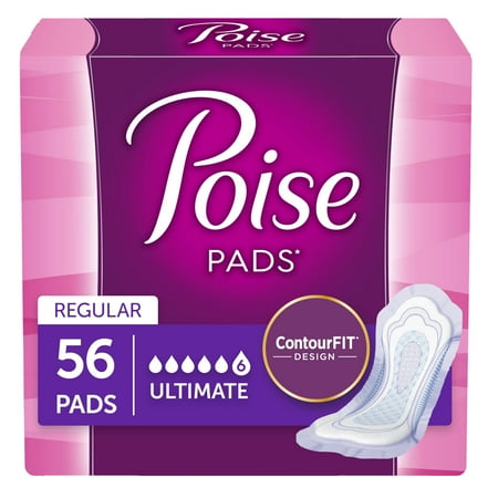 pads incontinence poise absorbency ultimate regular ct walmart