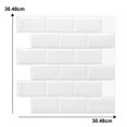 thumbnail image 4 of Self-Adhesive White Subway Tile Backsplash, Flexible and Smart Design for Quick Kitchen Transformations, Waterproof for Easy Cleaning on Smooth Indoor Walls, 4 of 6