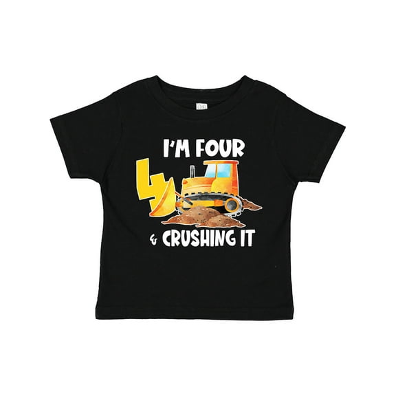 Inktastic I'm 4 and Crushing It Construction 4th Birthday Boys or Girls Toddler T-Shirt