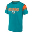 thumbnail image 2 of Men's Fanatics Aqua Miami Dolphins Old School Play Slub T-Shirt, 2 of 3