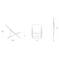 thumbnail image 4 of Lafuma Maxi Transat Colorblock Foldable Reclining Sling Deck Chair, Cerisier, 4 of 4