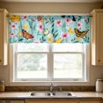 thumbnail image 5 of 2D Printed Kitchen Valance Curtain 54x18 Inches, Washable Short Window Curtain with Rod Pocket, Light Filtering Decorative Curtain for Kitchen Dining Room, 5 of 7