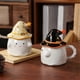 thumbnail image 1 of Ghost Coffee Cup, Cute Ghost Face Cup with Witch Hat Lid, Novelty Halloween Ceramic Tea Cup, for Halloween, 1 of 5