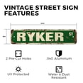 thumbnail image 2 of RYKER Vintage Style Rustic Street Sign – (2 Pack) Childrens Name Room Sign Retro Decorative Wall Sign for Home, Bar, Garage, or Outdoor Use | 6" X 24" Aluminum Metal Road Sign, 2 of 6