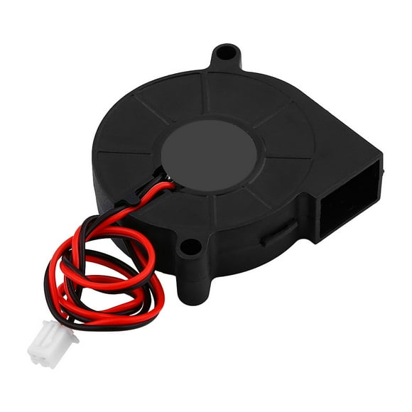 Ventilateur de Refroidissement, Turbofan CC 12/24 V pour Imprimante 3D, Pièces de Rechange Noires Sûres à Haute Vitesse de Rotation pour Refroidir les Éviers de Chaleur sur les Extrémités Chaudes, Accessoires de Trousse de Refroidisseur