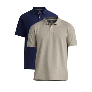 George Men’s & Big Men’s 2-Pack Pique Polo Shirt, Sizes XS-3XL