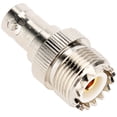 thumbnail image 2 of Conector hembra BNC a conector hembra UHF, 2 piezas Conector hembra BNC Adaptador hembra BNC a UHF Conector coaxial hembra BNC hembra a UHF Elaborado con cuidado, 2 of 8