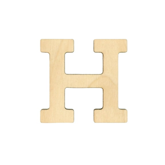 Essentials By Leisure Arts Arts Wood Letter 1.75" Birch H