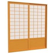 Red Lantern 7 ft. Tall Zen Shoji Sliding Door Kit (Double - Sided) - Honey