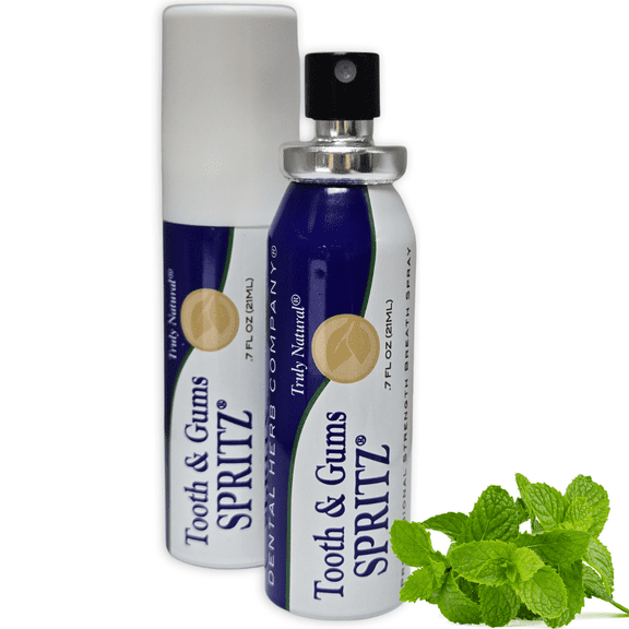 Tooth & Gums Spritz - Freshen Breath Instantly – Natural Breath Freshening Spray with Essential Oils | Alcohol-Free, Long-Lasting Freshness, Truly Natural | by Dental Herb Company