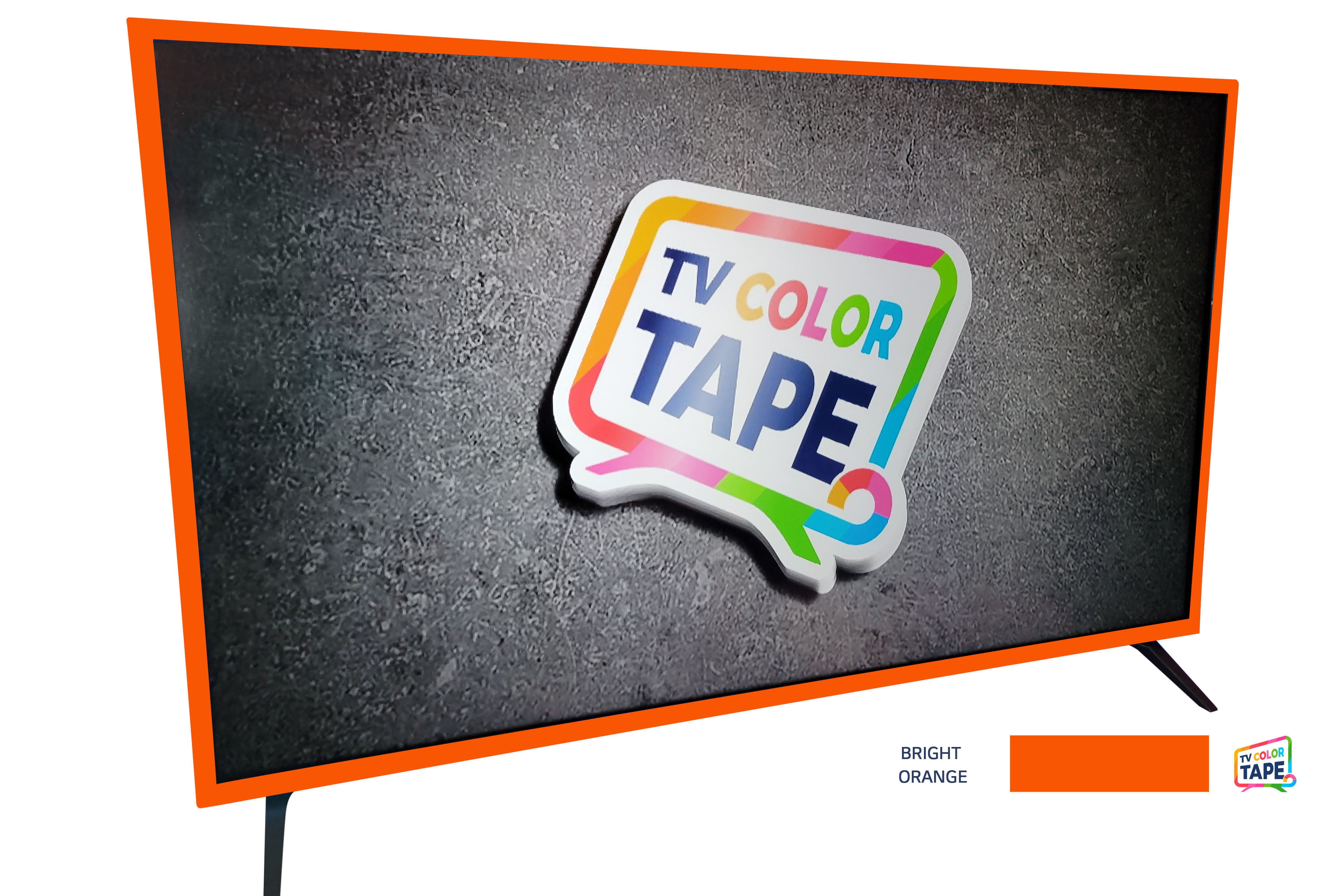 Bright Orange TV Color Tape