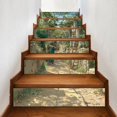 thumbnail image 4 of 6 uds., pegatinas para escaleras, suelo de azulejo de patio, decoración de cocina, calcomanías murales impermeables, papel tapiz artístico, 4 of 5