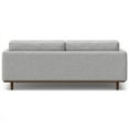 thumbnail image 3 of Simpli Home Morrison Mid-Century Modern 89 inch Wide Sofa with Ottoman Set in Mist Grey Tightly Woven Performance Fabric, 3 of 12