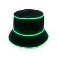 thumbnail image 3 of LED Light Up Bucket Hat Glowing Fisherman Hat Neon Party Hat For Festival Rave Concert Night Club Costume, Battery Not Included One Size, 3 of 10