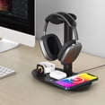 thumbnail image 2 of Soporte para auriculares, cargador inalámbrico seis en uno, reloj, auricular, teléfono móvil, cargador inalámbrico multifunción., 2 of 4