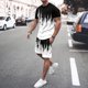 thumbnail image 2 of Playeras Cuello V Camiseta De Manga Larga Con Solapa Para Hombre Camisas Casuales Para Vacaciones Tops, 2 of 5