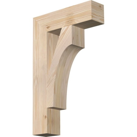 

Ekena Millwork 3 1/2 W x 14 D x 22 H Westlake Block Smooth Bracket Douglas Fir