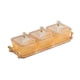 thumbnail image 1 of Plato de frutos secos con tapa, plato dividido para galletas KTV, regalo navideño amarillo dorado, 1 of 9