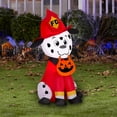 thumbnail image 2 of Gemmy Airblown Inflatable Firefighter Dog, 3.5 ft Tall, Multicolored, 2 of 5