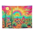 thumbnail image 5 of Orinice  Mountain Tapestry Sun Tapestry Desert Cactus Tapestry Nature Landscape Tapestry Space Planet Aesthetic Stars Tapestry Wall Hanging for Bedroom(51.2 x 59.1 inches) 50x40inch, 5 of 6