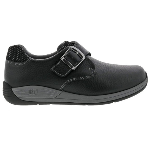 Drew Tempo Women Adjustable Closure Slip-on Shoes In Black Leather