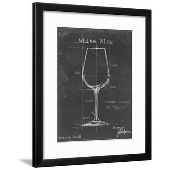 Barware Blueprint IV, Framed Art Print Wall Art by Ethan Harper